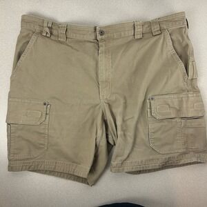 DULUTH TRADING Fire Hose Flex Carpenter Shorts 46 Cargo Cotton Workwear Durable